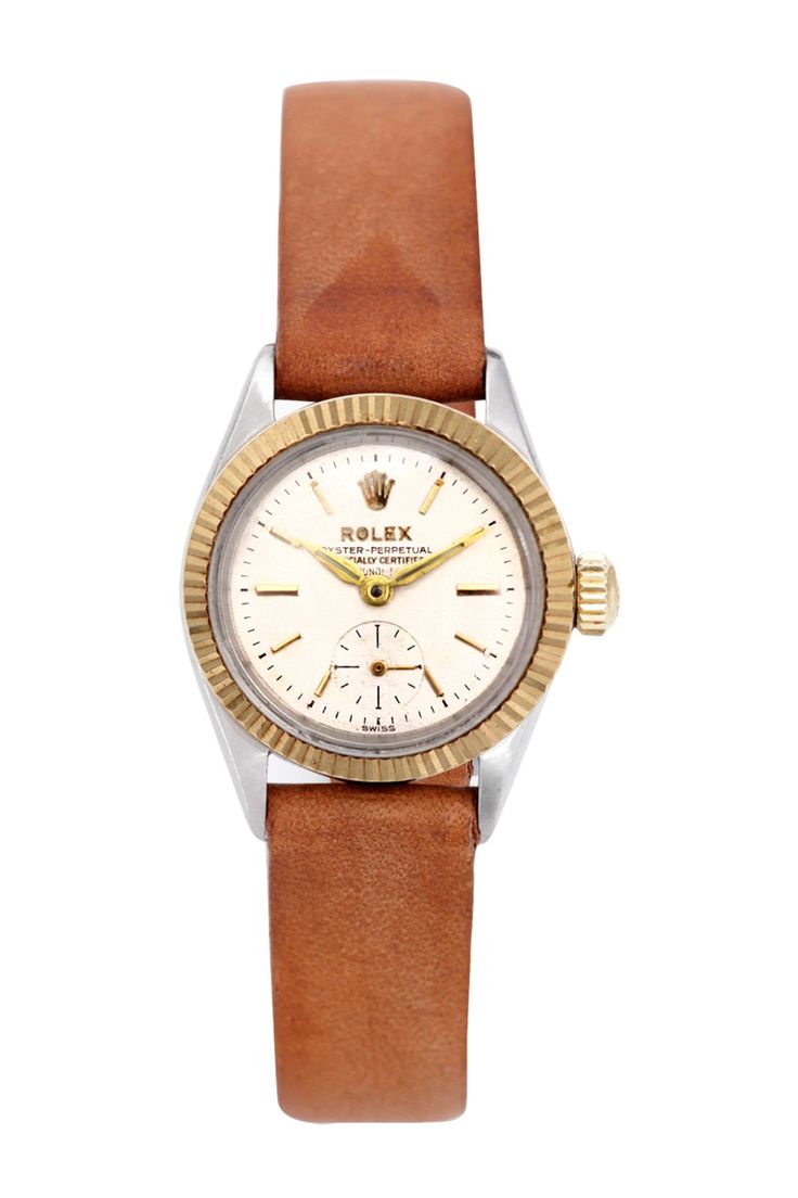 Rolex Quartz Brown Strap