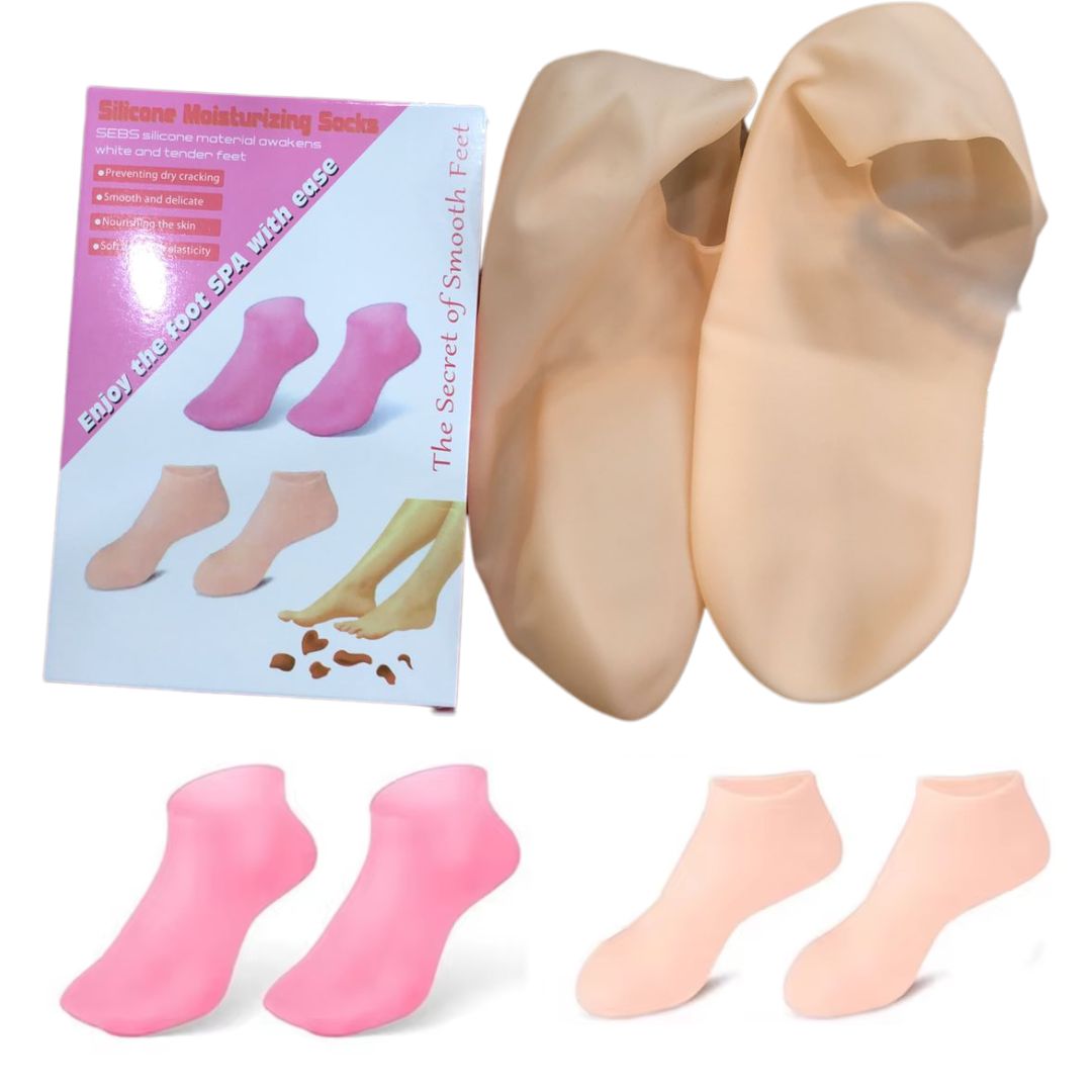 Silicone Jelly Socks for Dry, Cracked Feet – Moisturizing Gel Foot Care Socks