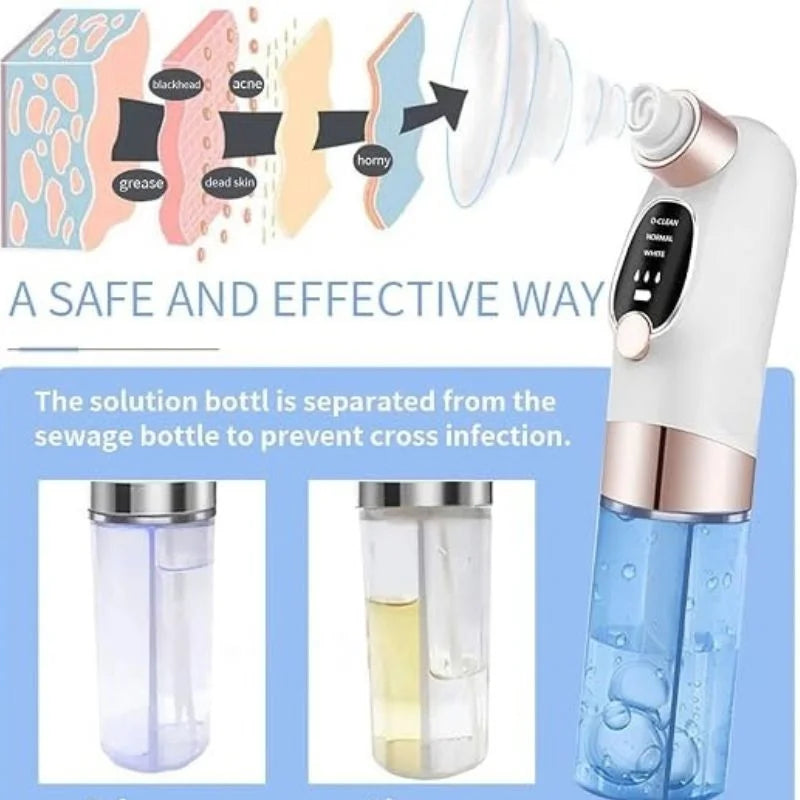 Electric Blackhead Remover & Pore Vacuum Cleaner – USB Rechargeable Facial Cleansing Device