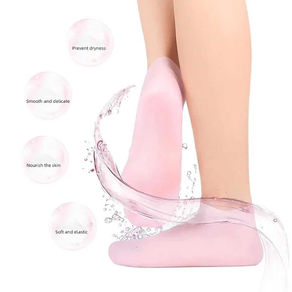 Silicone Jelly Socks for Dry, Cracked Feet – Moisturizing Gel Foot Care Socks